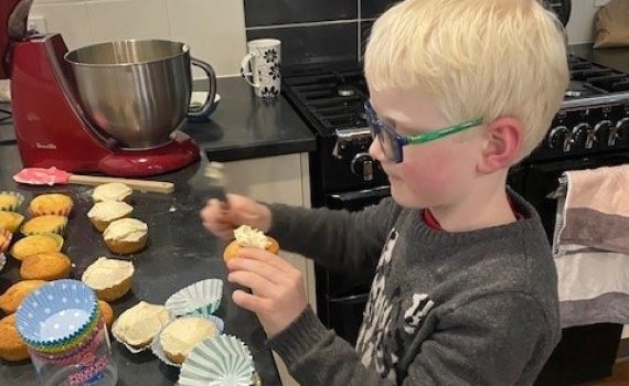 Fundraising a piece of cake for six-year-old William