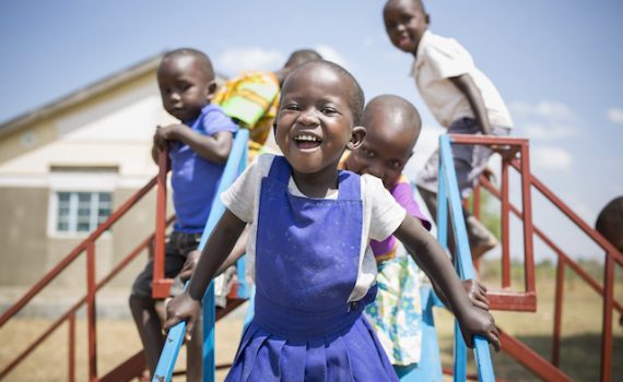 You can donate monthly to support childhood education